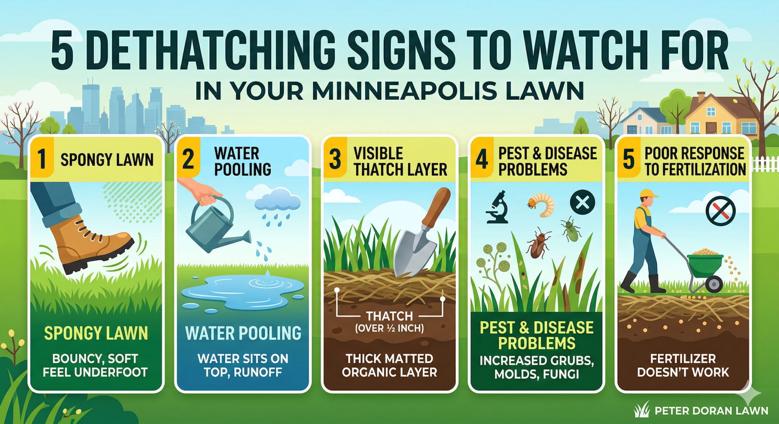 lawn dethatching signs