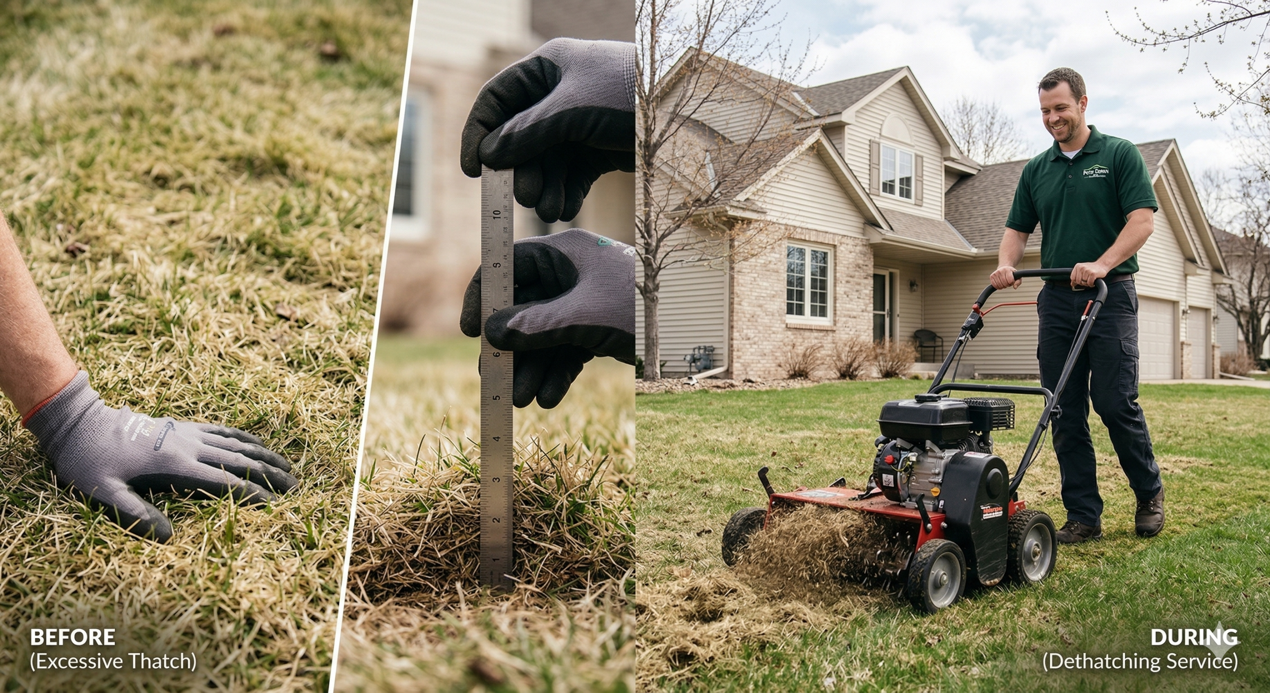 dethatching lawn