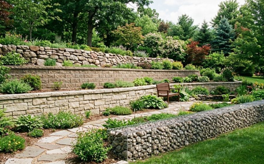 retaining wall material options