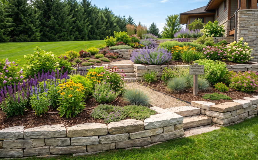 Flower Bed on a Slope