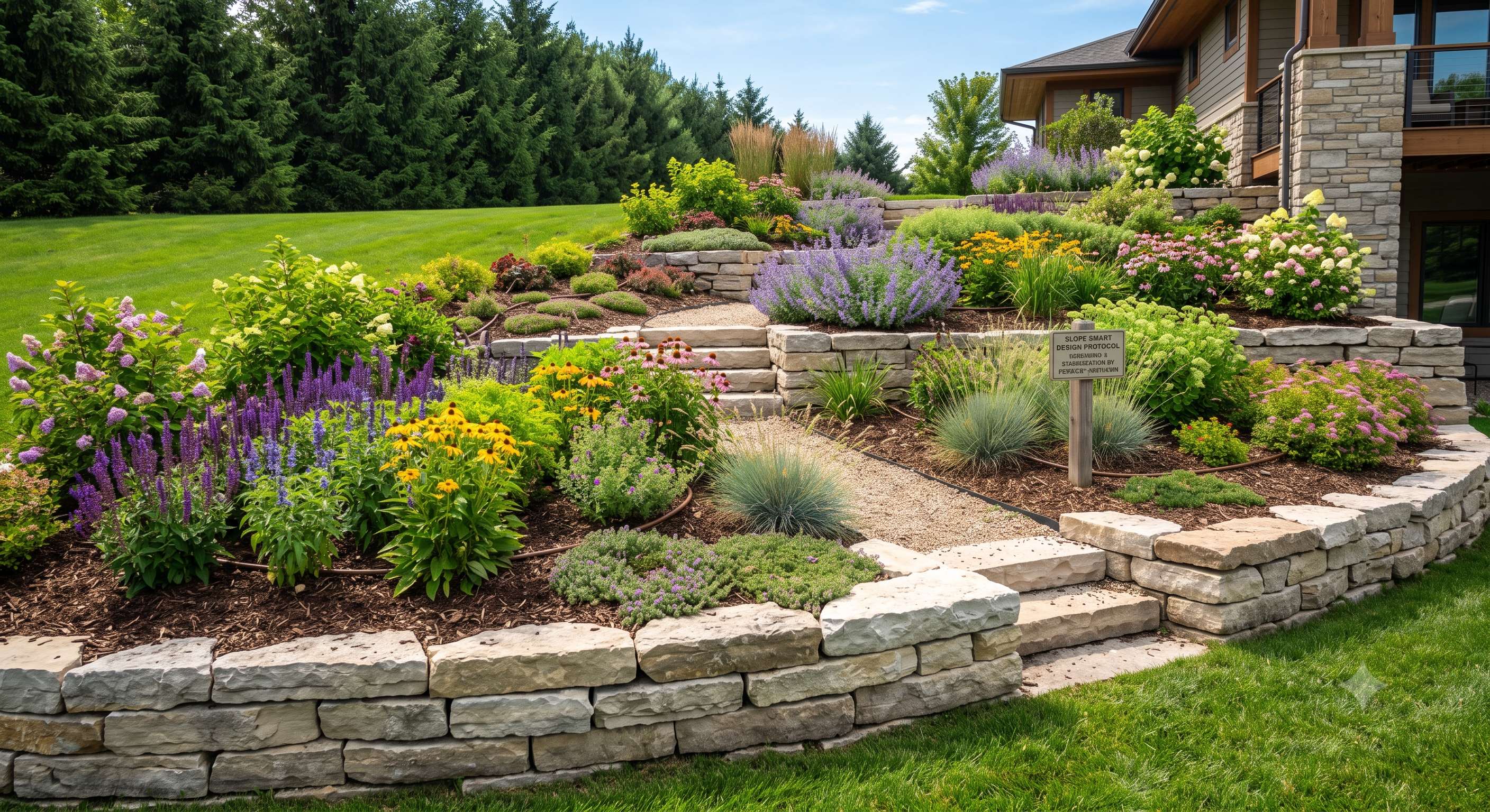 Flower Bed on a Slope