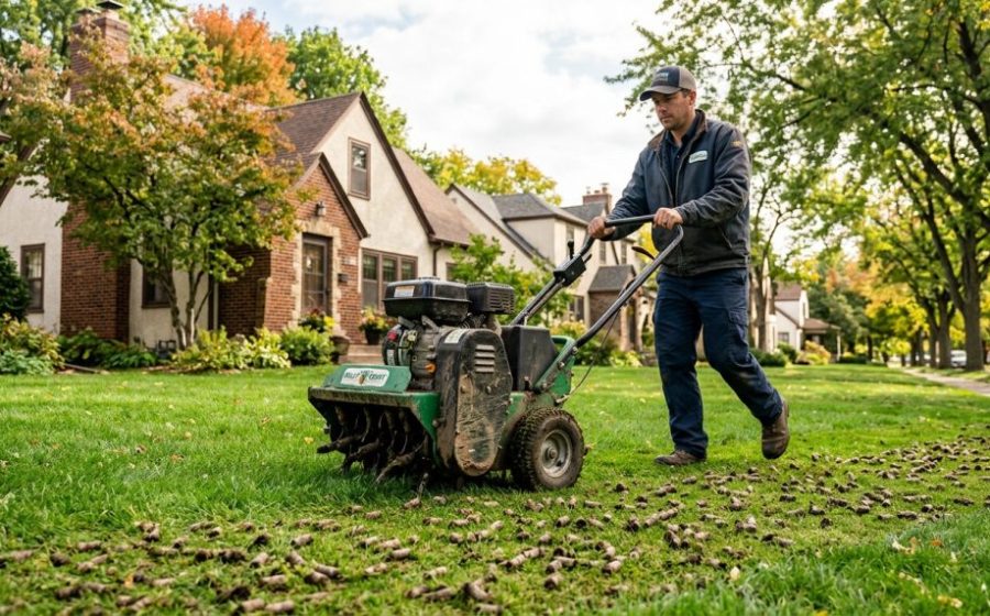 lawn aeration Minneapolis